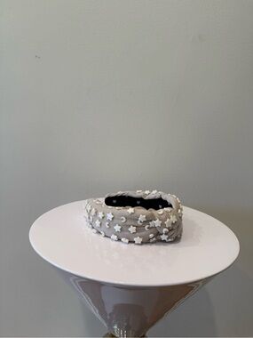 Lele Sadoughi Cream Star & Moon Padded Headband
